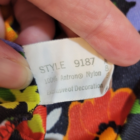 VTG 90's Gossard Artemis Womens M Short Bright Floral Scalloped Hem Skirt Slip - Picture 8 of 9